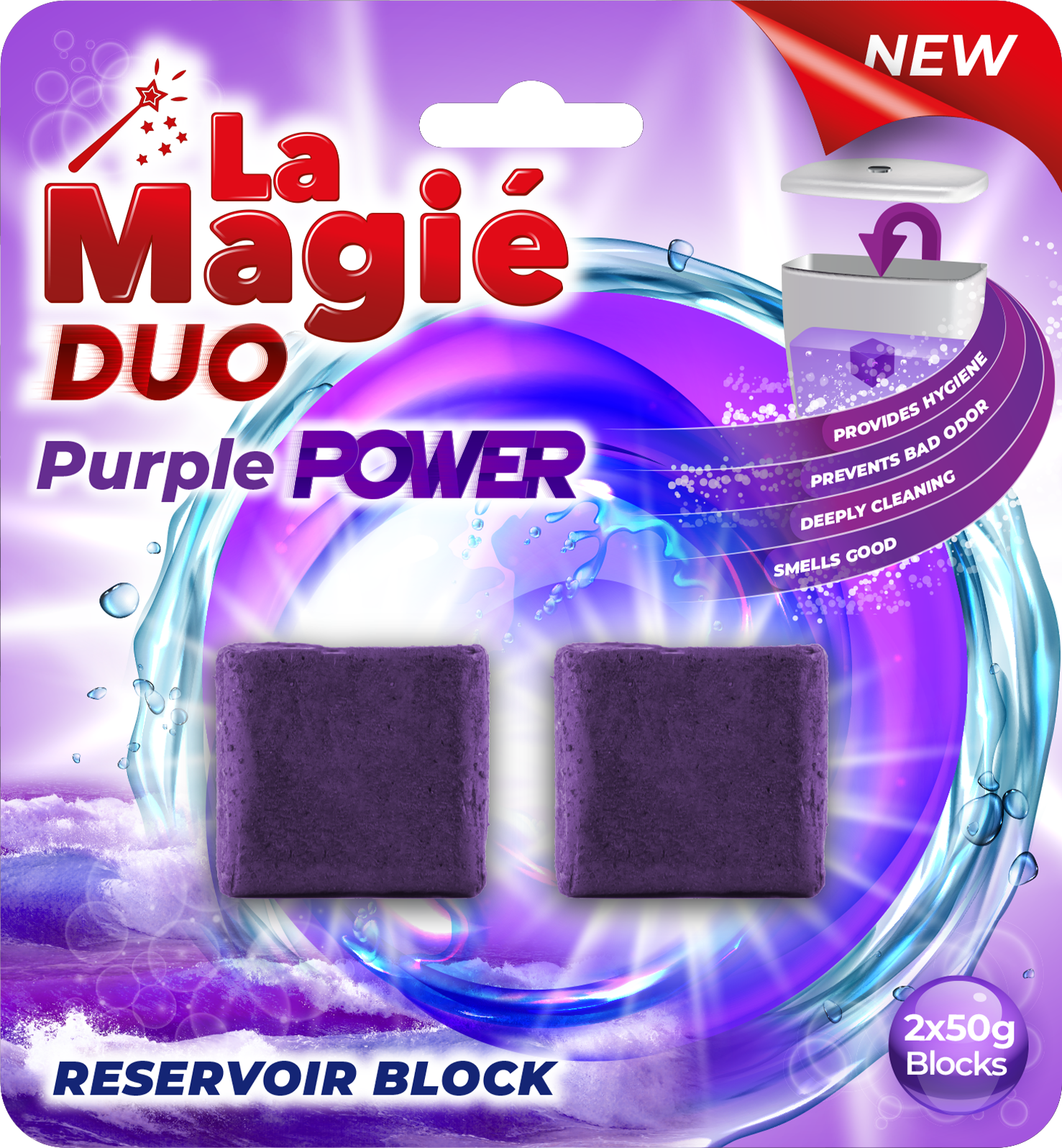 LA MAGIE PURPLE POWER 2X50 G RESERVOIR BLOCK